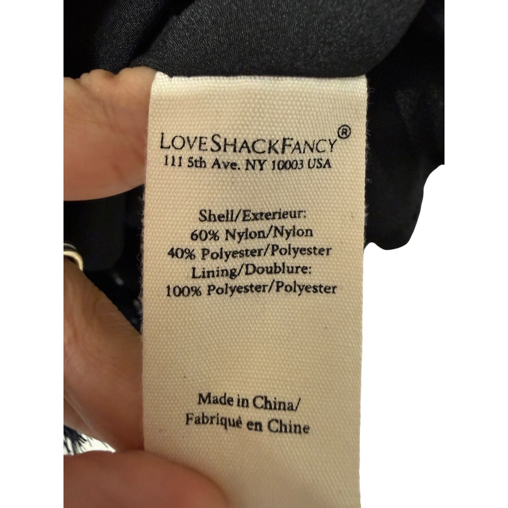 LoveShackFancy Carlene Lace Bustier Corset Black Mini Dress Women 2 Femenine EUC - Picture 8 of 8